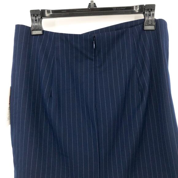 BARDOT Women's Layton Pin Stripe Mini Skirt Large US 8 Navy Blue NWT - Picture 9 of 13